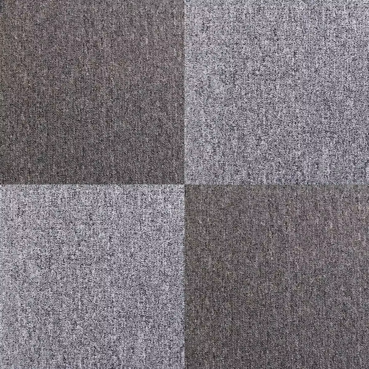 Monstershop 20 Glue Down Carpet Tiles in Grey, 5m2 – 4