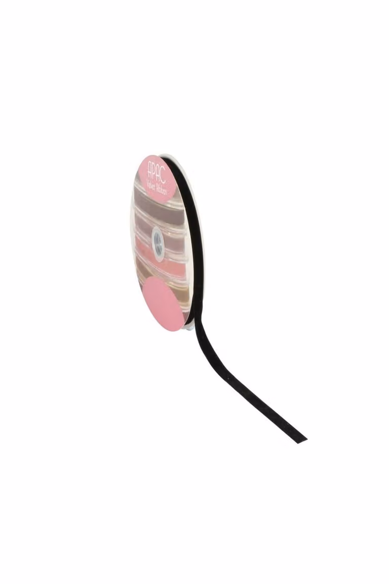 KDMD Black Velvet Ribbon, 2 Pack