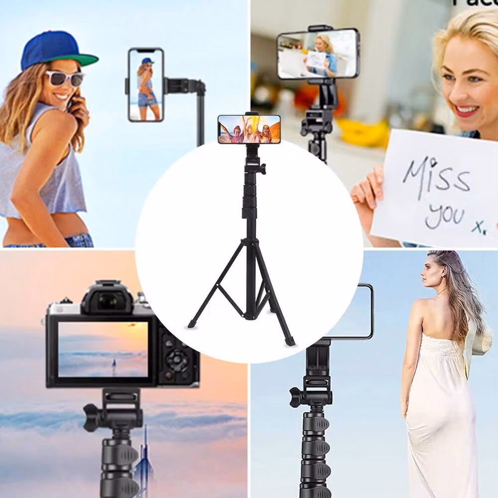 VOGREX Flexible Tripod Selfie Stick with Bluetooth Remote Holder Stand, Black – 4