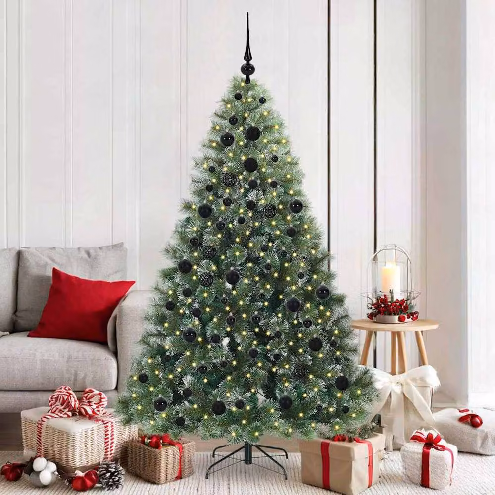 Berkfield Home Realistic Artificial Christmas Tree with 300 LEDs, Green, Height: 180 cm – 2