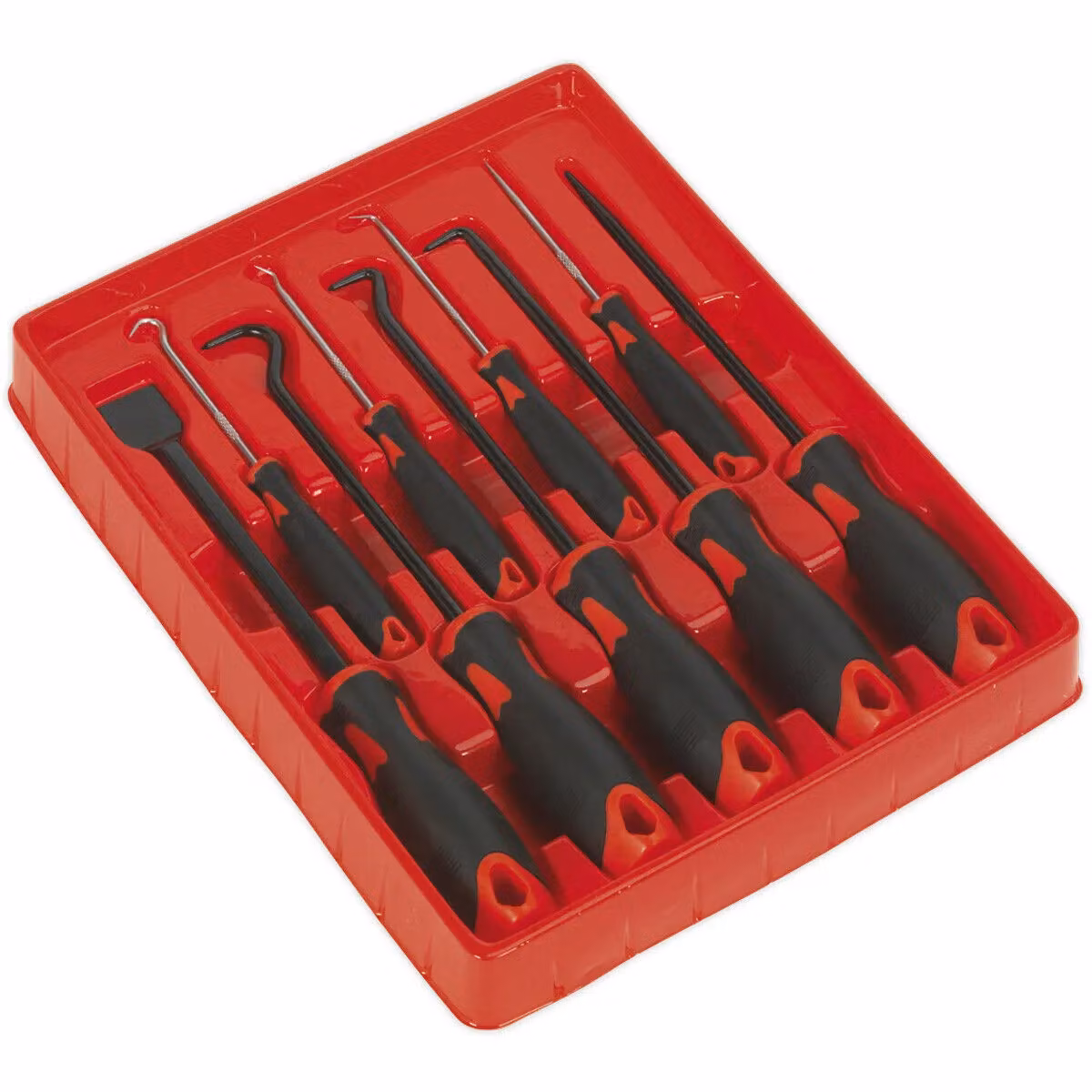 Loops 9 Piece Steel Scraper and Hook Tool Set in Black and Multicolour – 2