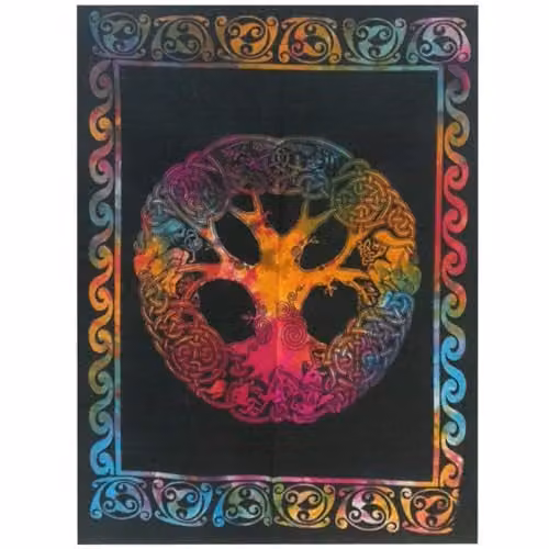 KDMD Multicolour Floral Cotton Wall Hanging Tapestry W/H: 112 x 78 cm