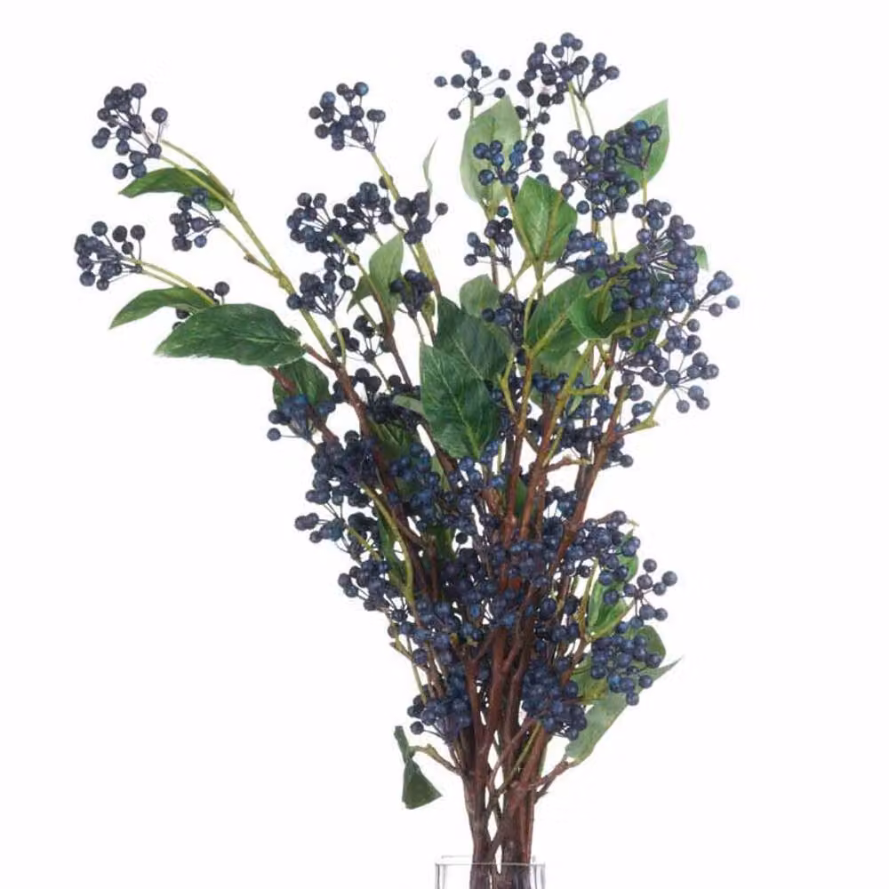 Lemon Pavilion Blue Viburnum Berry Artificial Plant, W11 x D11 x H80 cm – 2