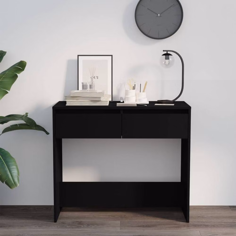 Berkfield Home Modern Black Metal Console Table W/D/H: 89 x 41 x 76.5 cm – 2