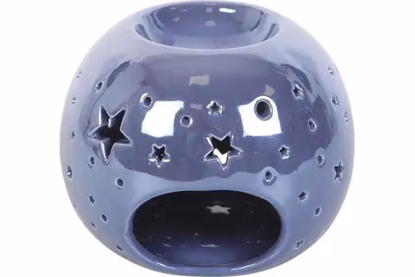 KDMD Purple Iridescent Ceramic Star Oil Burner and Wax Warmer – 3