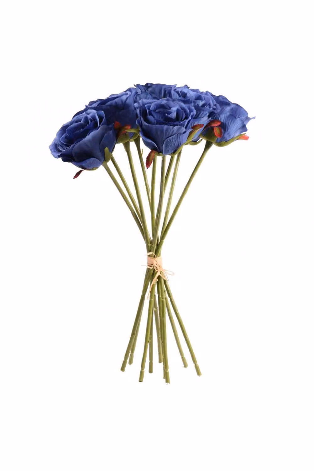 KDMD Blue Rose Bundle Artificial Textile Flowers – 3
