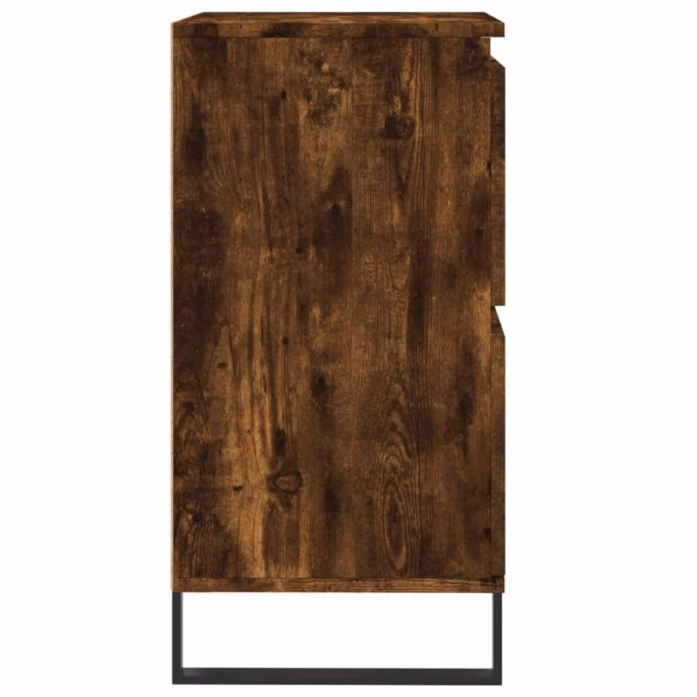 Berkfield Home Smoked Oak Sideboard in Brown, W/D/H: 60 x 35 x 70 cm – 5