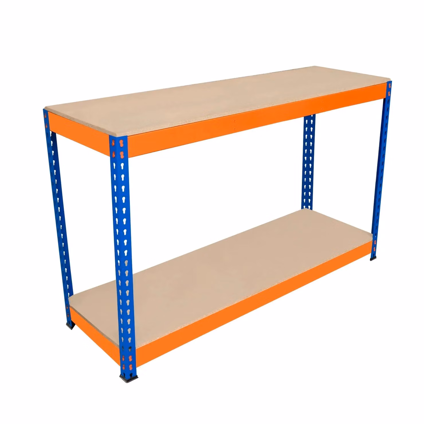 Monstershop S-Rax 2 Tier Workbench in Orange, W/D/H: 150 x 45 x 90 cm – 3
