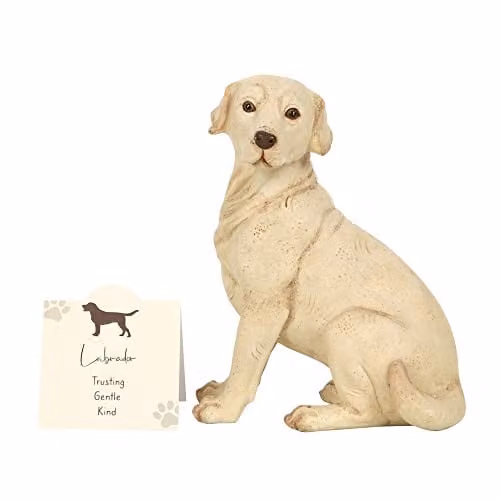 KDMD Something Different Yellow Labrador Dog Ornament in Beige – 1