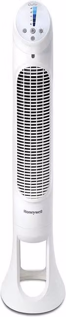 Honeywell QuietSet Whole Room Oscillating Tower Fan with Remote Control and Timer in White