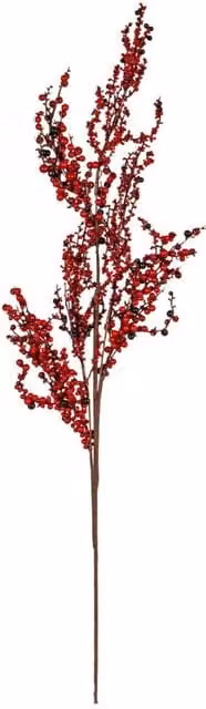 KDMD Large Winter Branch Spray with Red Berries Christmas Stem
