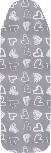Nordara Grey Elasticated Cotton Ironing Cover W: 122 cm, D: 38 cm