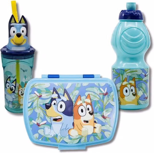 Bluey Lunch Set with Tumbler in Blue – 1