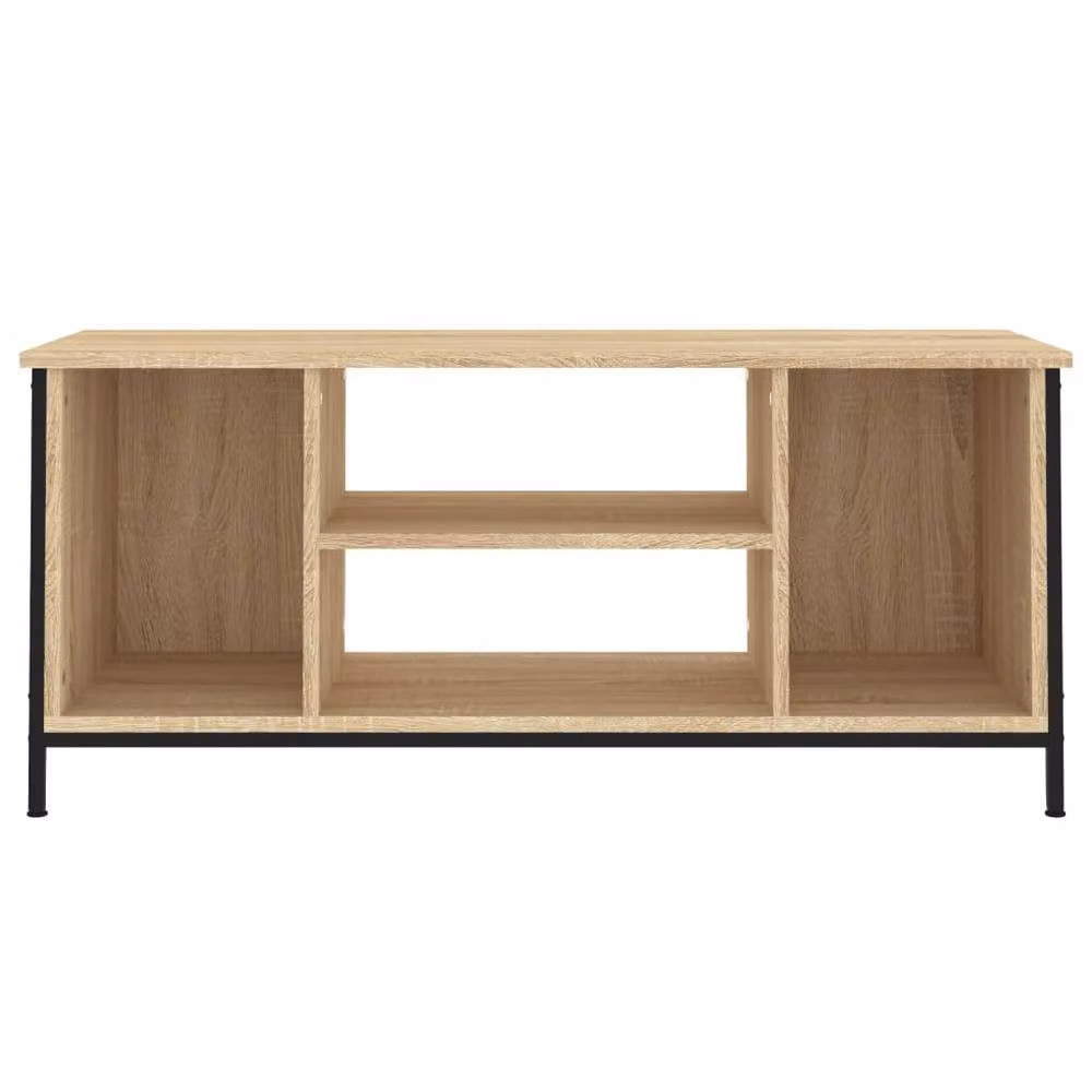 Berkfield Home Sonoma Oak TV Cabinet in Brown, W/D/H: 102 x 35 x 45 cm – 4
