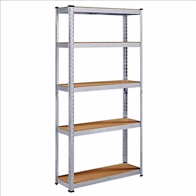 Nordara 5 Tier Heavy Duty Garage Storage Shelving Unit in Silver