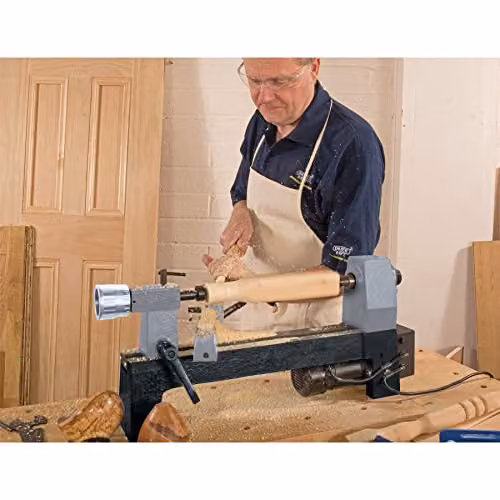 Draper 60988 300mm Mini Benchtop Woodlathe, Black – 2
