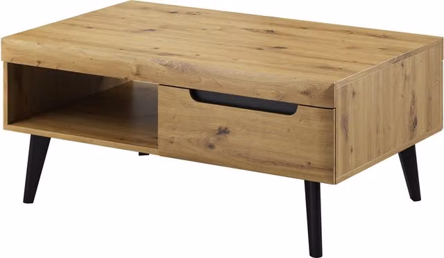 Abakus Direct Nordi Scandinavian Oak TV Stand, Brown, W: 271.8 cm