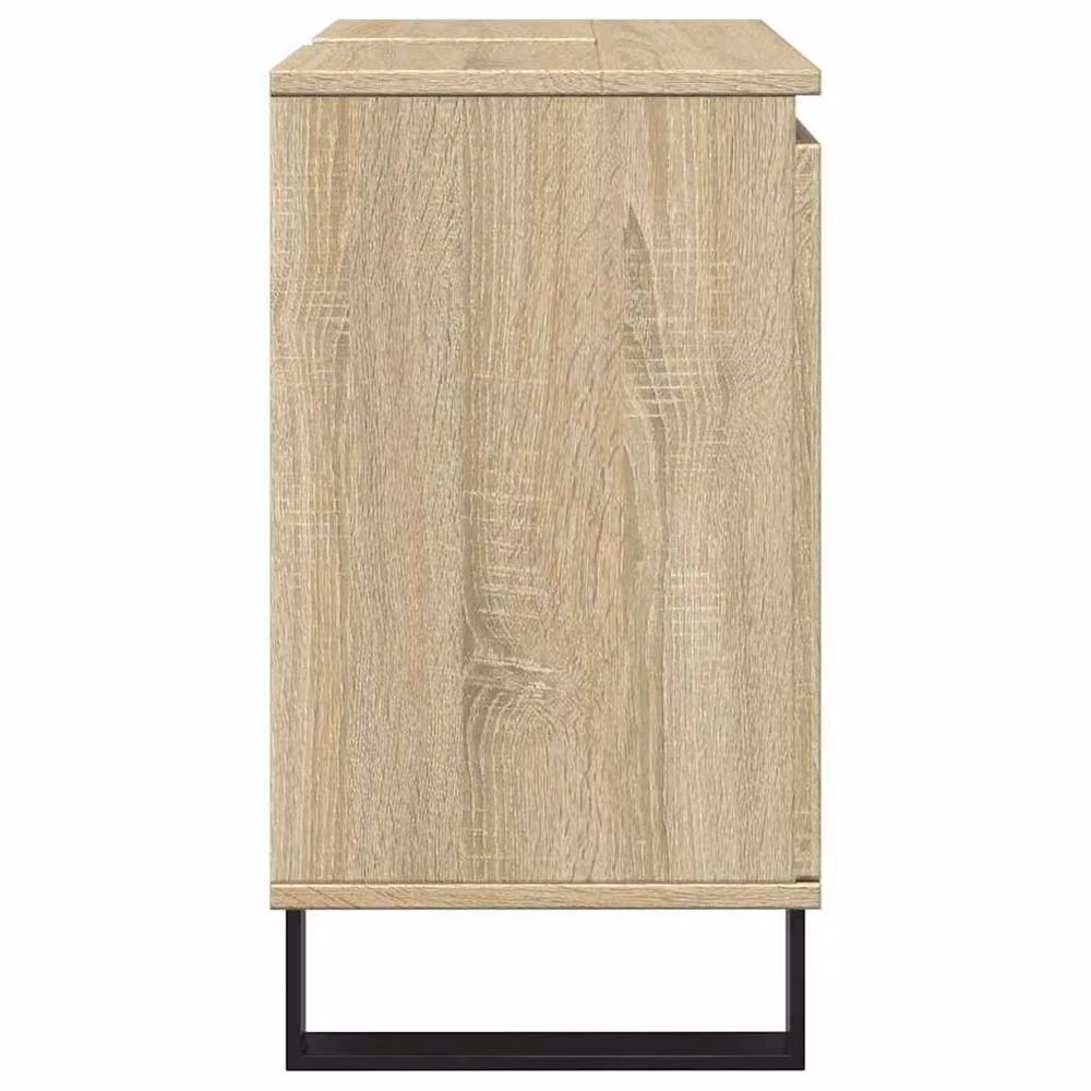Berkfield Home Sonoma Oak Bathroom Cabinet in Light Tan, W/D/H: 58 x 33 x 60 cm – 2