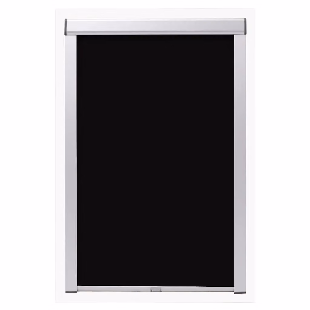 Berkfield Home Blackout Roller Blind in Black, Thermal Insulating Polyester – 2