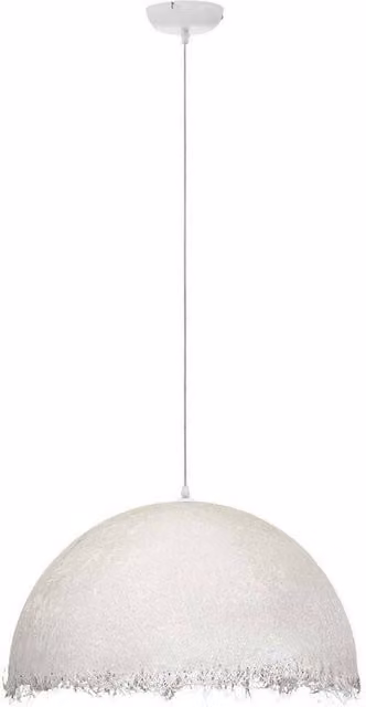 Netlighting Lalu 60cm Dome Pendant Ceiling Light in White with E27 Socket