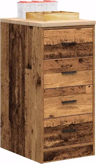 Berkfield Home Garage Storage Cabinet in Brown Solid Pine Wood, W/D/H: 40 x 51 x 85 cm – 1