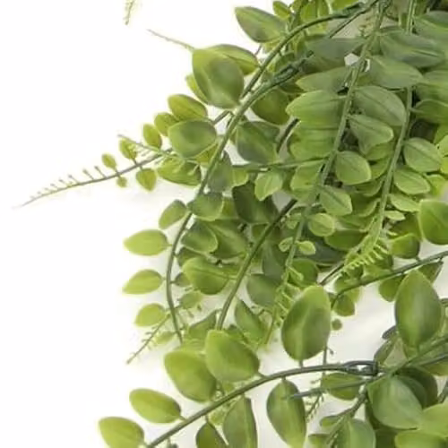 Leaf Pack of 6 Green Artificial Hanging Plants, UV and Fire Resistant, 85cm – 2