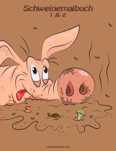 Createspace Pig Colouring Book 1 & 2 for Children, Multicolour