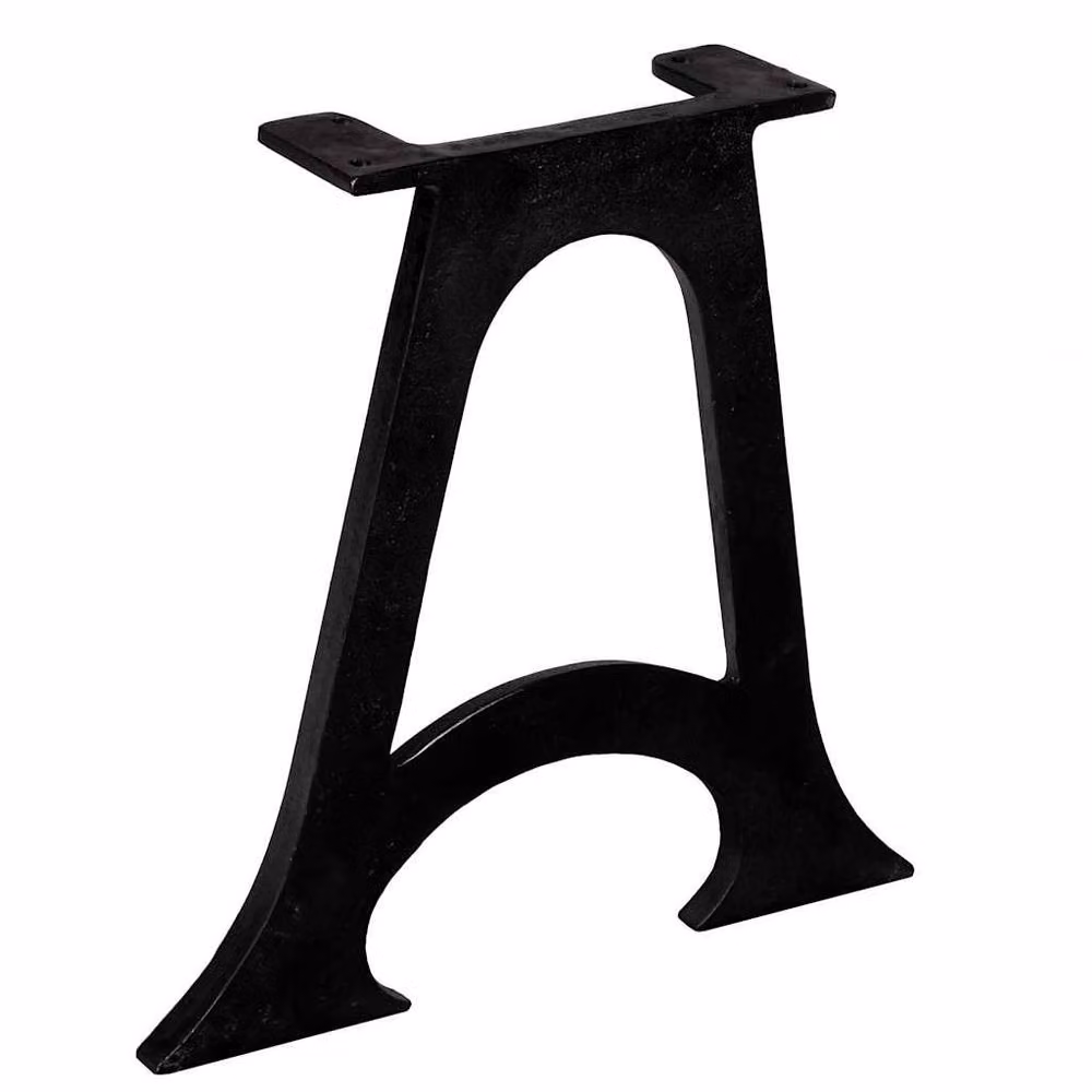 Berkfield Home Cast Iron Coffee Table Legs with Arched A-Frame Base, 2 Pieces, Black – 3