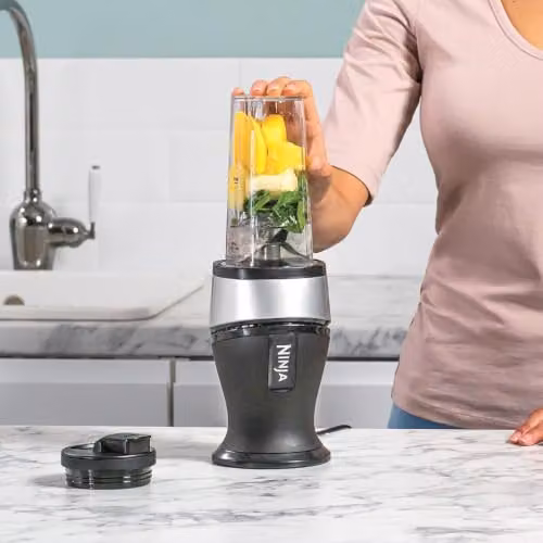 Ninja QB3001UKS Slim Blender and Smoothie Maker, 700W, Silver and Black – 3
