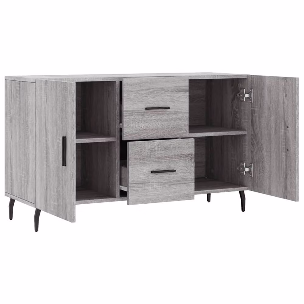 Berkfield Home Grey Sonoma Sideboard in Engineered Wood W/D/H: 100 x 36 x 60 cm – 3