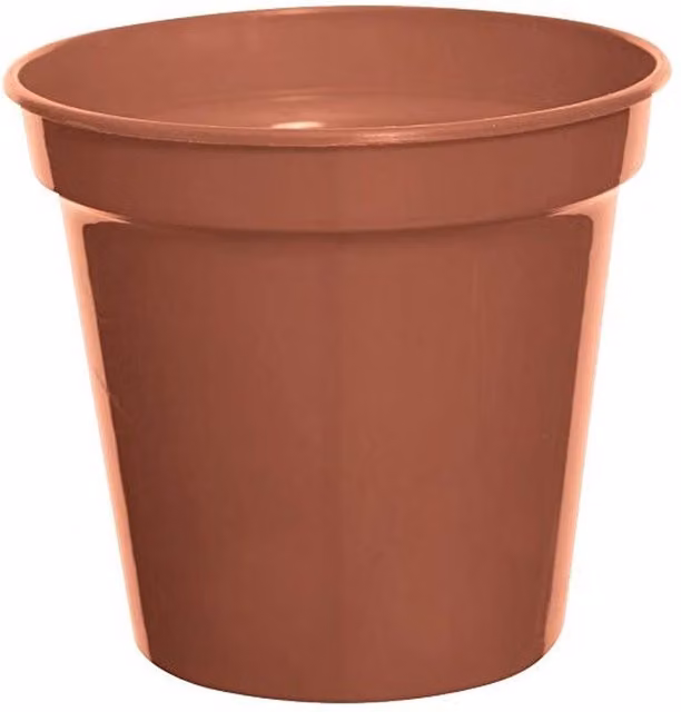 Whitefurze Plastic Plant Pot and Planter, Brown, Diameter: 17.8 cm