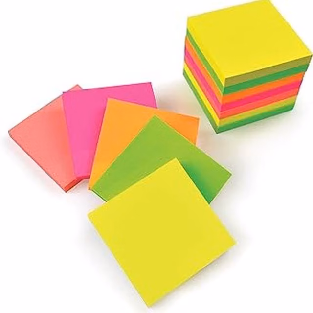 LOS Select Multicolour Blank Sticky Post It Notes