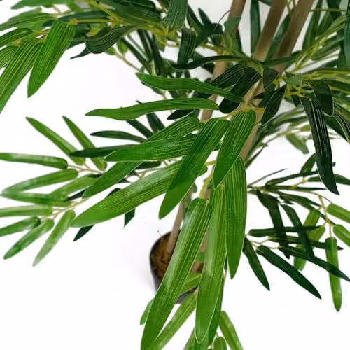 Leaf Design UK Potted Artificial Bamboo Tree, Green, Height: 120 cm – 3