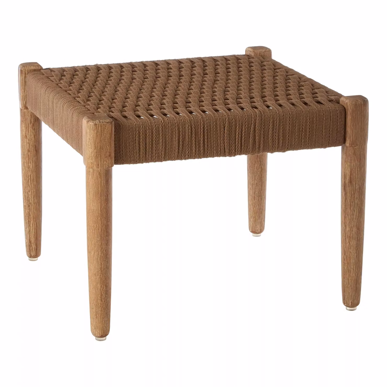 Orsina Rounded Under Desk Footrest in Natural Wood and Rope, W/D/H: 47 x 36 x 36 cm – 3