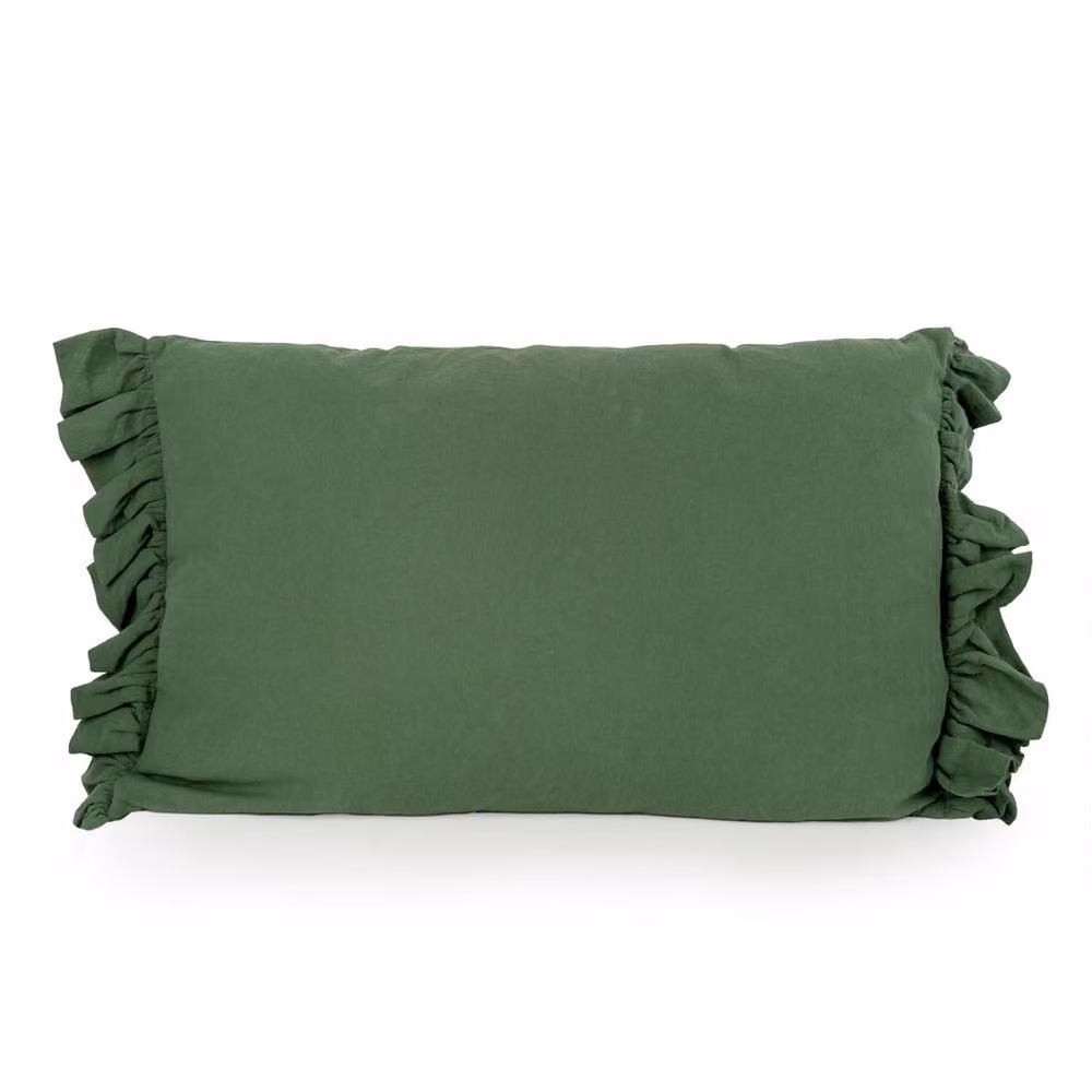 Madison & Mayfair Green Rectangular Plain Cushion, W: 60 cm x H: 40 cm – 2