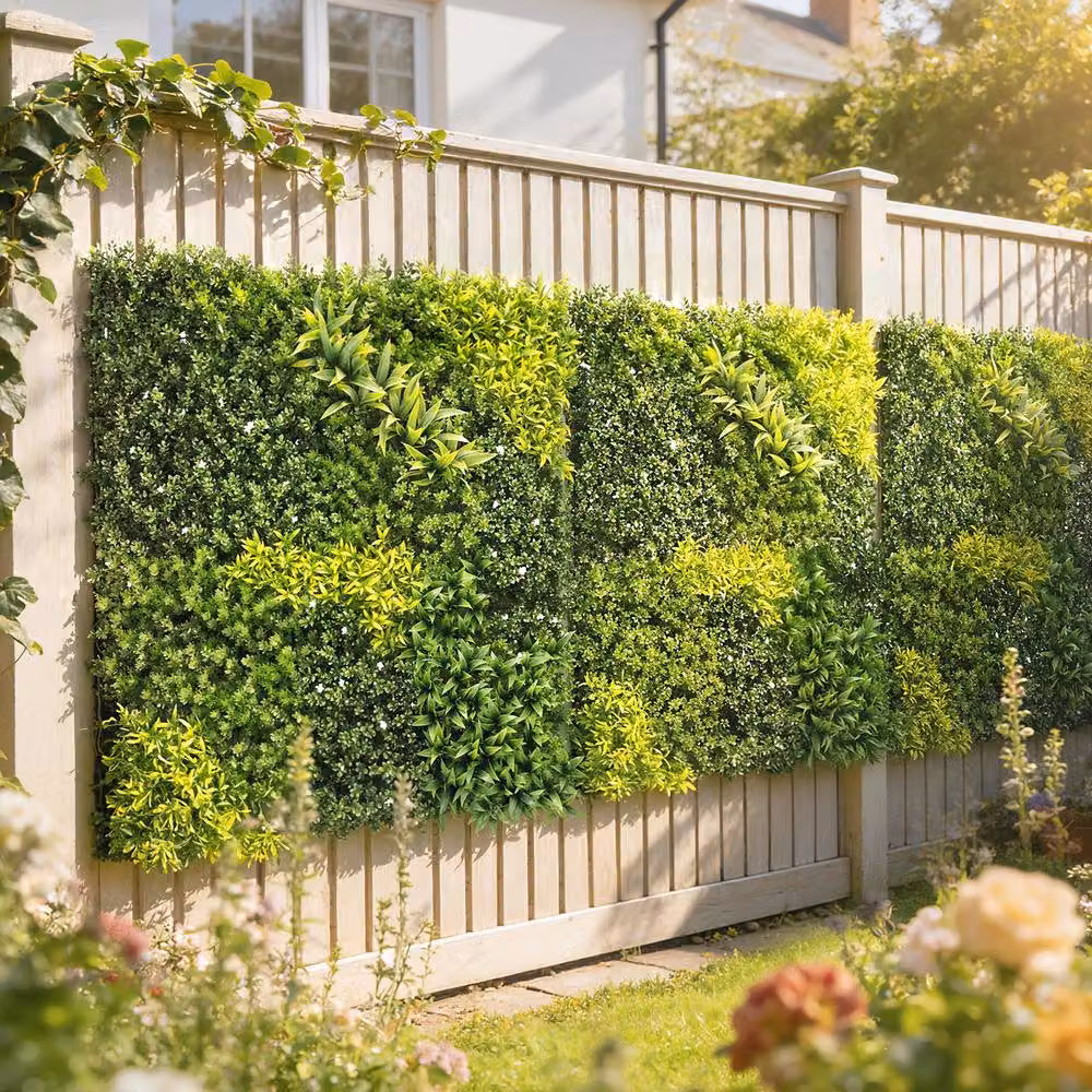 OUTSUNNY Artificial Grass Wall Panel, Green, W/H: 100 x 100 cm – 2