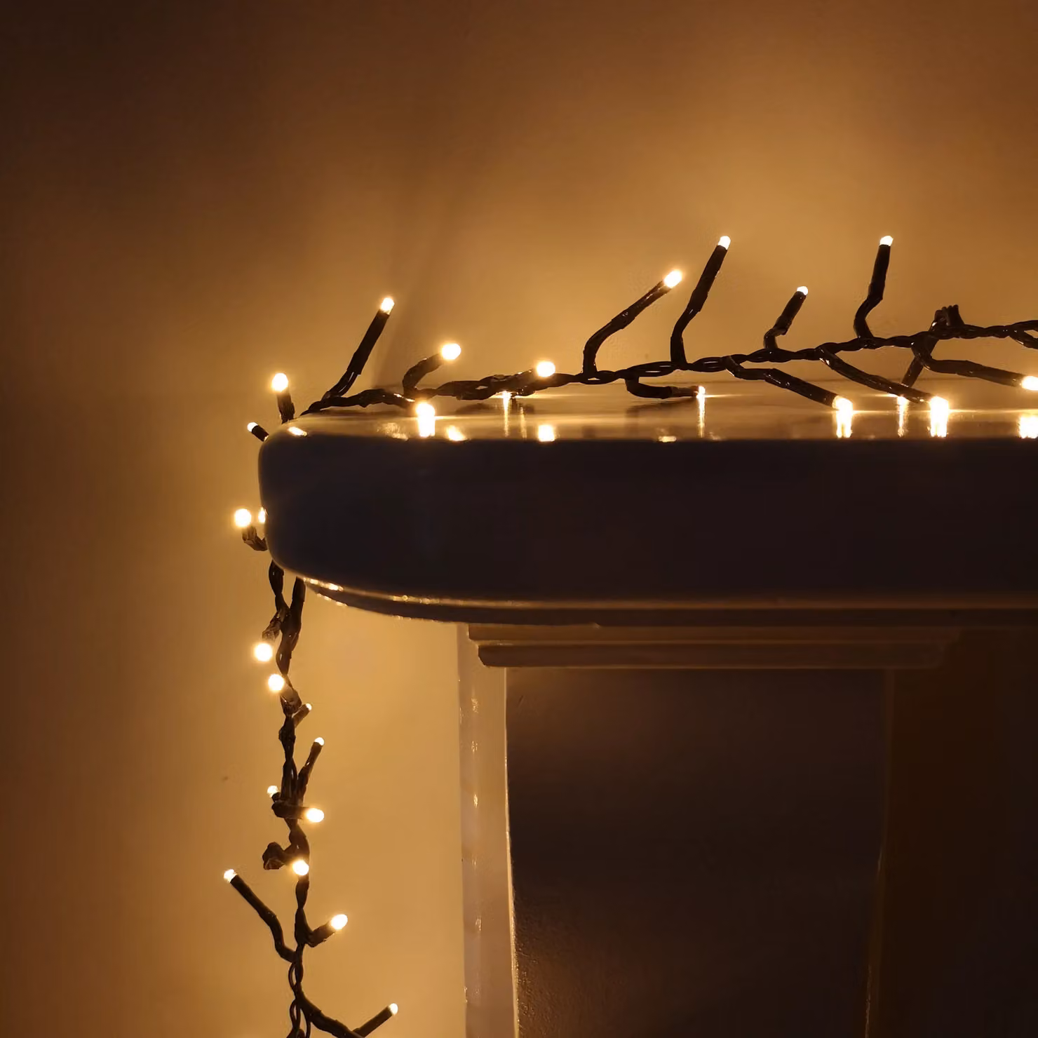Samuel Alexander 480 LED Premier Clusterbrights Christmas Cluster Lights with Timer, Vintage Gold, 6.2m – 2