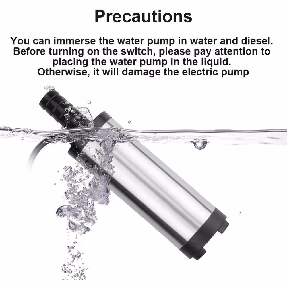 FLAVORA 12V DC Submersible Pump in Silver – 4
