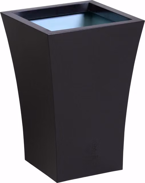 Primrose Black Galvanised Steel Flared Square Outdoor Planter Tub