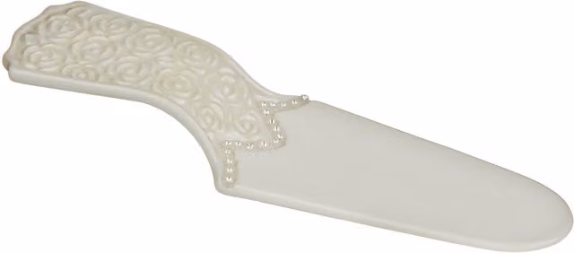 Orsina Georgia Cake Slice Server with Diamante in White
