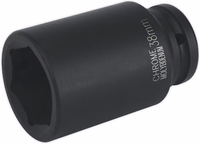 Loops 38mm Forged Deep Impact Socket with 3/4 Inch Square Drive in Black Chromoly Steel – 1