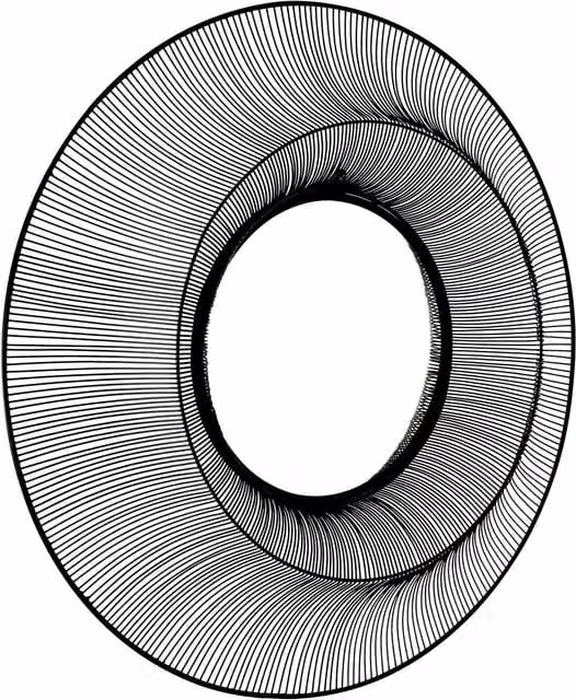KDMK Chico Large Round Metal Wire Wall Mirror in Black