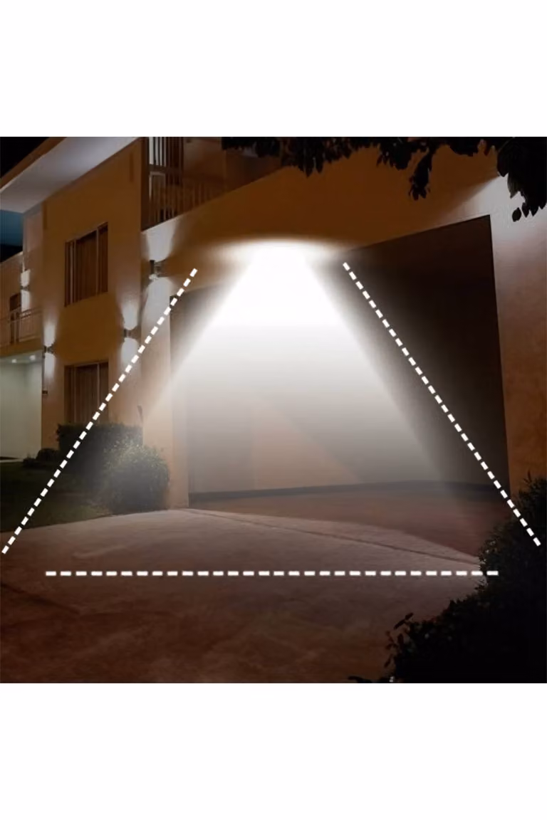 Living and Home Black Motion Sensor Outdoor LED Floodlight