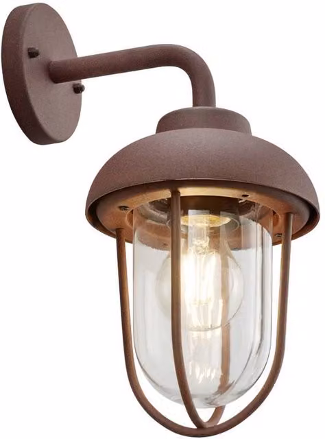 Netlighting Duero Vintage Outdoor Wall Lantern in Brown with IP44 Rating – 1