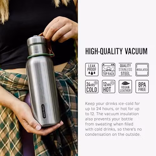 Black + Blum Insulated Water Bottle, 500ml, Green and Black – 6