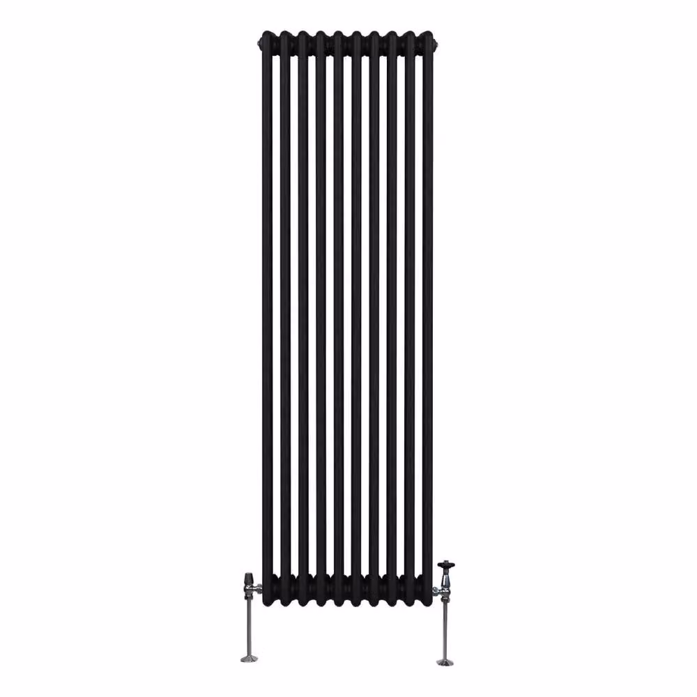 Monstershop Traditional 3 Column Steel Radiator, Black, H x W x D: 180 x 47.2 x 10 cm – 2