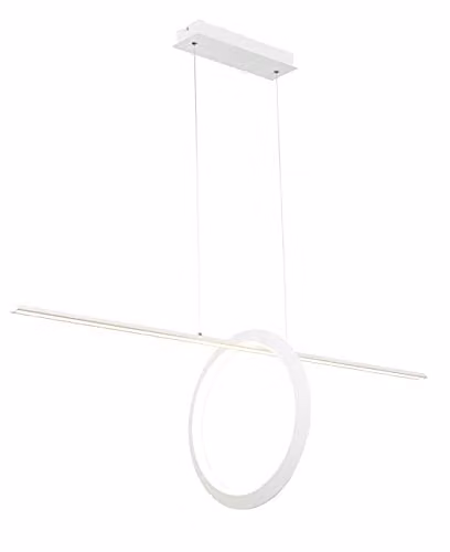 Netlighting Kitesurf Loop Under Linear Pendant LED 30W 3000K 2400lm White Aluminium, Silicone and Steel – 1