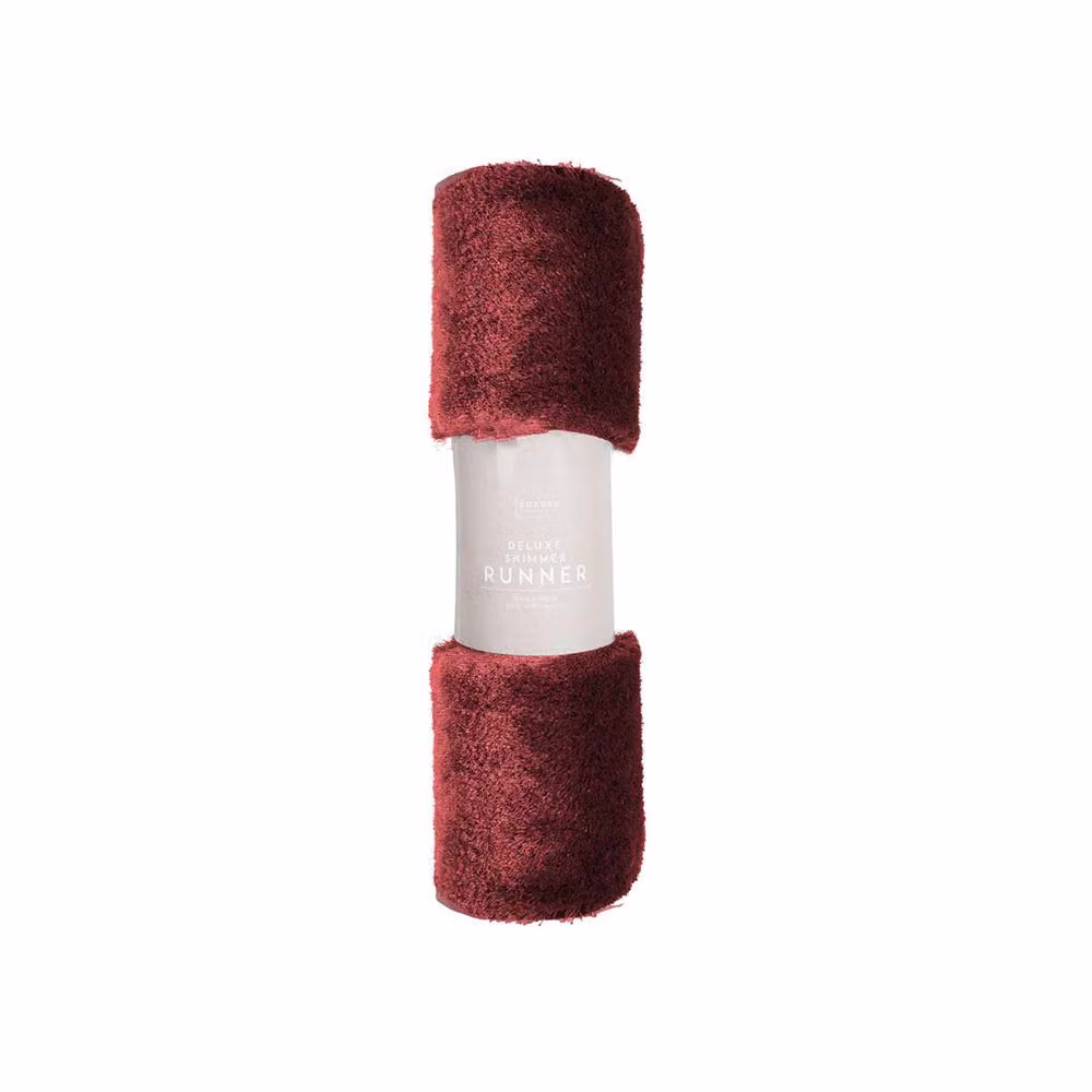 Voltico Shimmer Round Rug Runner in Red, Black and Silver, Diameter: 100 cm – 3