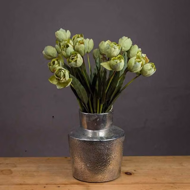 Lemon Pavilion Green Tulip Artificial Flower, Plastic, W: 8 cm, D: 8 cm, H: 50 cm – 1