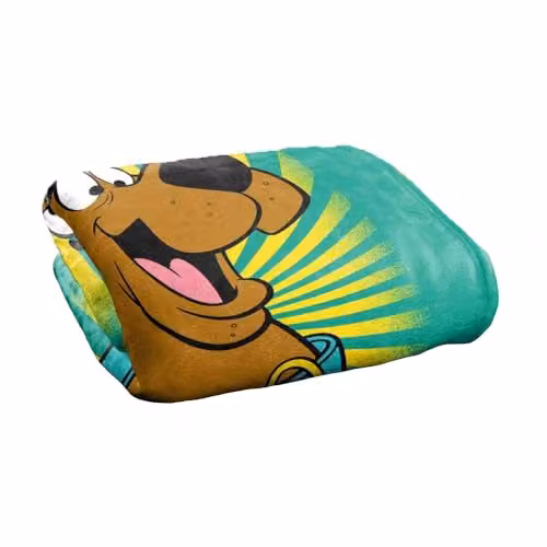 Scooby-Doo! Burst Logo Silky Touch Super Soft Fleece Throw Blanket, Multicolour, W: 152 cm, D: 127 cm – 2